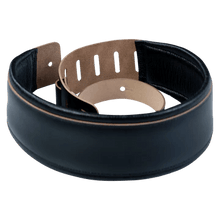 Load image into Gallery viewer, Levy’s DM1PD-XL-BLK LARSEN LEATHER DELUXE Black Guitar Strap
