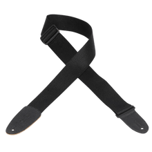 Load image into Gallery viewer, Levy’s M8 HEAVY WEIGHT POLY SERIES XL Guitar Strap - Black
