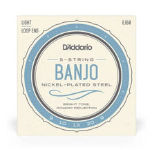 Charger l'image dans la galerie, D’addario EJ60 - Nickel 5-String Banjo Light 9-20
