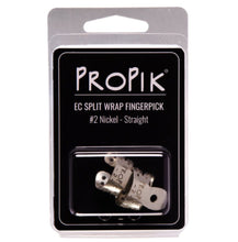 Load image into Gallery viewer, PRO PIK EC Split Wrap Fingerpick #2 Nickel, Straight (2-Pack)
