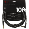 Charger l'image dans la galerie, FENDER DELUXE SERIES, STRAIGHT/ANGLE, 10 FOOT BLACK AND WHITE TWEED INSTRUMENT CABLE
