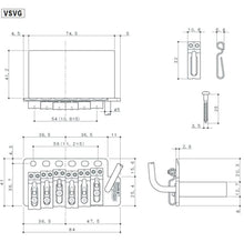 Load image into Gallery viewer, Gotoh VSVG Wilkinson Tremolo - Cosmo Black Finish
