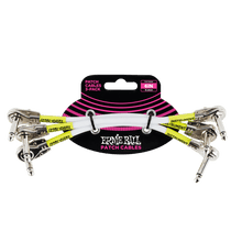 Load image into Gallery viewer, Ernie Ball 6'' Pancake Patch Cables - 3 Pack - Various Colours
