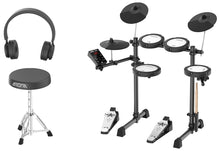Load image into Gallery viewer, AROMA TDX-18 - E-DRUM WITH MESH HEADS - THRONE AND HEADPHONES INCLUDED
