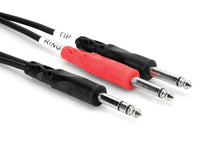 Load image into Gallery viewer, Hosa Stereo Insert Cable 1/4'' TRS Phone to Dual 1/4'' TS (M) - Various Lengths
