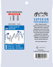 Charger l'image dans la galerie, Martin Authentic  SP® 4 String Acoustic Bass Guitar Strings, 92/8 Phosphor Bronze

