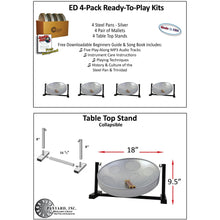 Charger l'image dans la galerie, JJ Value 4-Packs- SAVE &amp; FREE SHIPPING - Table Top Stand / Silver Pan (PANYARD)
