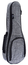 Charger l'image dans la galerie, HOUSSE REMBOURREE LISSE 20MM POUR UKULELE DE CONCERT - GRIS
