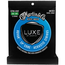 Load image into Gallery viewer, Martin Strings MK1012 Luxe Nickel Cobalt Kovar 12-String Acoustic Guitar Strings Extra Light 10-47
