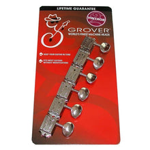 Charger l'image dans la galerie, Grover 133N6 Deluxe Guitar Machines - Mécaniques pour guitare, 6 en ligne, côté basse (gauche) - Nickel
