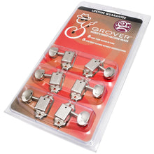 Charger l'image dans la galerie, Grover 133N Deluxe Guitar Machines - Mécaniques pour guitare, 3 + 3 - Nickel
