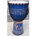 Charger l'image dans la galerie, ECKO 65CM CARVED DJEMBE - ELEPHANT BLUE-(7907434692863)
