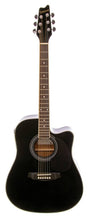 Charger l'image dans la galerie, Denver Acoustic Electric Cutaway Guitar - Noir - Occasion
