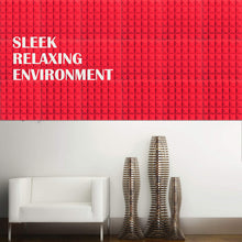 Load image into Gallery viewer, Red Acoustic Studio Panel Foam Pyramid Wedges 2" X 12" X 12" Sound-Proofing, Sound Absorption
