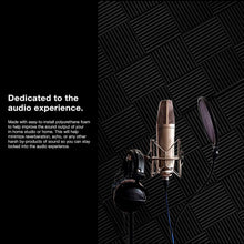 Charger l'image dans la galerie, Mousse de panneau de studio acoustique avec plus de cales 2" X 12" X 12" insonorisation, absorption acoustique
