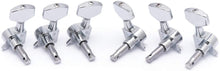 Charger l'image dans la galerie, Cordes scellées Tuning Pegs Keys Machines Heads Tuners 3L 3R Guitare électrique Pièces de rechange pour guitare acoustique Chrome. 
