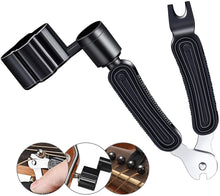 Charger l'image dans la galerie, Enrouleur de cordes de guitare / Ped, Cutter - 3 en 1 - Outil de recordage, coupe-cordes et extracteur de chevilles de chevalet
