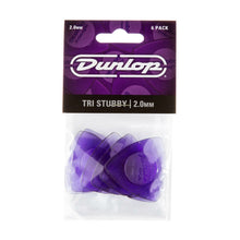 Load image into Gallery viewer, DUNLOP 473P200 TRI STUBBY PICK 2.0MM - 6 PACK-(6928627957954)
