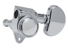 Charger l'image dans la galerie, Grover 502C Roto-Grip Locking Rotomatics avec bouton rond - Mécaniques pour guitare, 3 + 3 - Chrome
