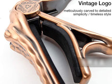 Charger l'image dans la galerie, Alice A007G/PB Capo de guitare en alliage d'aluminium en forme d'aligater Bronze 
