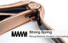 Charger l'image dans la galerie, Alice A007G/PB Capo de guitare en alliage d'aluminium en forme d'aligater Bronze 
