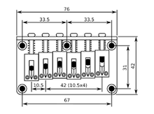 Charger l'image dans la galerie, Classic Fixed Bridge 6-string - Chrome-(7717187485951)
