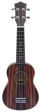 Charger l'image dans la galerie, Aloha Black Wood Ukulele - Soprano - Ébène

