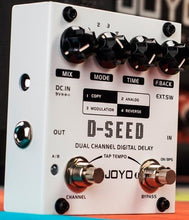 Charger l'image dans la galerie, JOYO D-SEED DOUBLE CANAL COPIE NUMÉRIQUE, ANALOGIQUE, REVERSE, MODULATION Pédale d'effet guitare 
