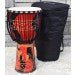 Load image into Gallery viewer, ECKO 65CM CARVED DJEMBE - ELEPHANT RED-(7890179981567)
