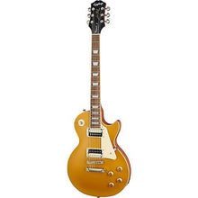 Charger l'image dans la galerie, Epiphone Les Paul Classic Worn Electric Guitar - Worn Metallic Gold-(7763991822591)

