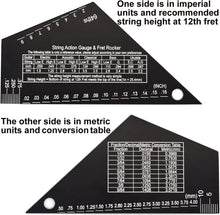 Charger l'image dans la galerie, Fret Rocker, String Action Gauge, String Height Ruler, Fret Leveling Guide and more
