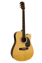 Charger l'image dans la galerie, Glen Burton USA Deluxe acoustic electric guitar with cutaway and spruce top
