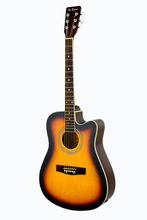 Charger l'image dans la galerie, De Rosa USA Cutaway Acoustic-Electric Dreadnought Guitar Matte Finish-(6757583323330)
