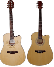 Charger l'image dans la galerie, Glen Burton USA Deluxe Cutaway Dreadnought Acoustic Guitars satin natural with spruce top and rosewood fingerboard

