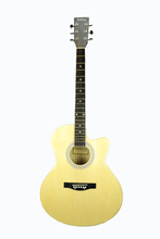 Charger l'image dans la galerie, Huntington USA Thin Line Dreadnought Cutaway Acoustic Guitar with basswood body and maple fingerboard
