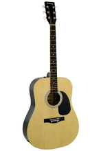Charger l'image dans la galerie, Huntington USA Dreadnought Guitar full-size steel string acoustic with basswood body and maple fingerboard
