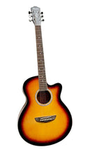 Charger l'image dans la galerie, Casme Grand Concert Acoustic Guitar full size 40-inch sunburst finish with cutaway and rosewood fingerboard
