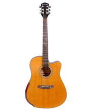 Charger l'image dans la galerie, Glen Burton USA Deluxe solid top cutaway acoustic dreadnought guitar in desert sand with bevel arm rest
