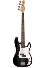 Load image into Gallery viewer, Huntington Outlaw P-Bass black 4-string electric bass guitar with rosewood fingerboard and maple neck
