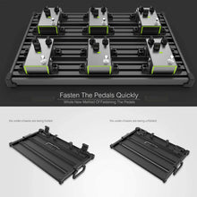Charger l'image dans la galerie, Pédalier de guitare - Guitto Fixture Blocks Pédalier à effets fixes en alliage d'aluminium super léger avec sac de transport, plus de velcro (GPB-02 taille moyenne : 51,7 x 33,2 cm) 
