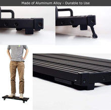 Charger l'image dans la galerie, Pédalier de guitare - Guitto Fixture Blocks Pédalier à effets fixes en alliage d'aluminium super léger avec sac de transport, plus de velcro (GPB-02 taille moyenne : 51,7 x 33,2 cm) 
