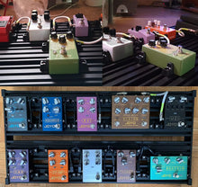 Charger l'image dans la galerie, Pédalier de guitare - Guitto Fixture Blocks Pédalier à effets fixes en alliage d'aluminium super léger avec sac de transport, plus de velcro (GPB-02 taille moyenne : 51,7 x 33,2 cm) 
