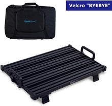 Charger l'image dans la galerie, Pédalier de guitare - Guitto Fixture Blocks Pédalier à effets fixes en alliage d'aluminium super léger avec sac de transport, plus de velcro (GPB-02 taille moyenne : 51,7 x 33,2 cm) 
