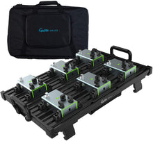 Charger l'image dans la galerie, Pédalier de guitare - Guitto Fixture Blocks Pédalier à effets fixes en alliage d'aluminium super léger avec sac de transport, plus de velcro (GPB-02 taille moyenne : 51,7 x 33,2 cm) 
