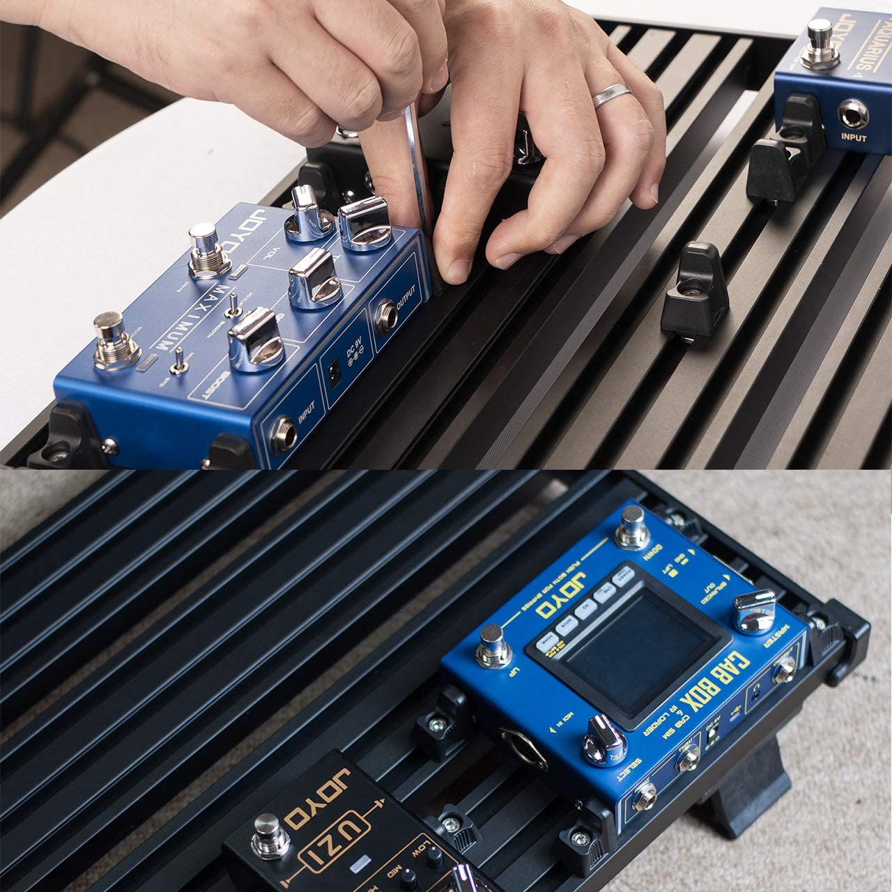 Guitar Pedal Board - Guitto Fixture Blocks Fixed Effects Pedalboard Al
