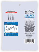 Charger l'image dans la galerie, MARTIN MA140 LIGHT 12 - 54 BRONZE 80/20 CORDES DE GUITARE SP® AUTHENTIC ACOUSTIC SUPERIOR PERFORMANCE
