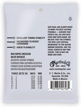 Charger l'image dans la galerie, MARTIN MA150PK3 MEDIUM 3 PACK AUTHENTIC ACOUSTIC SP® CORDES GUITARE BRONZE PHOSPHORE
