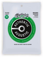Load image into Gallery viewer, MARTIN MA500S EXTRA LIGHT 10 - 47 PHOSPHOR BRONZE 12 STRING AUTHENTIC ACOUSTIC MARQUIS® SILKED GUITAR STRINGS
