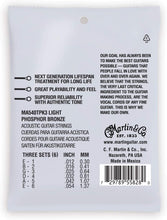 Charger l'image dans la galerie, MARTIN MA540TPK3 LIGHT PACK DE 3 CORDES GUITARE AUTHENTIC ACOUSTIC LIFESPAN® 2.0 BRONZE PHOSPHORE
