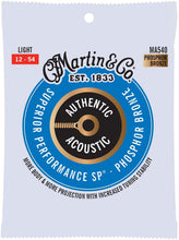 Charger l'image dans la galerie, MARTIN MA540 LIGHT 12 - 54 BRONZE PHOSPHORE AUTHENTIC ACOUSTIC PERFORMANCE SUPÉRIEURE SP® CORDES DE GUITARE

